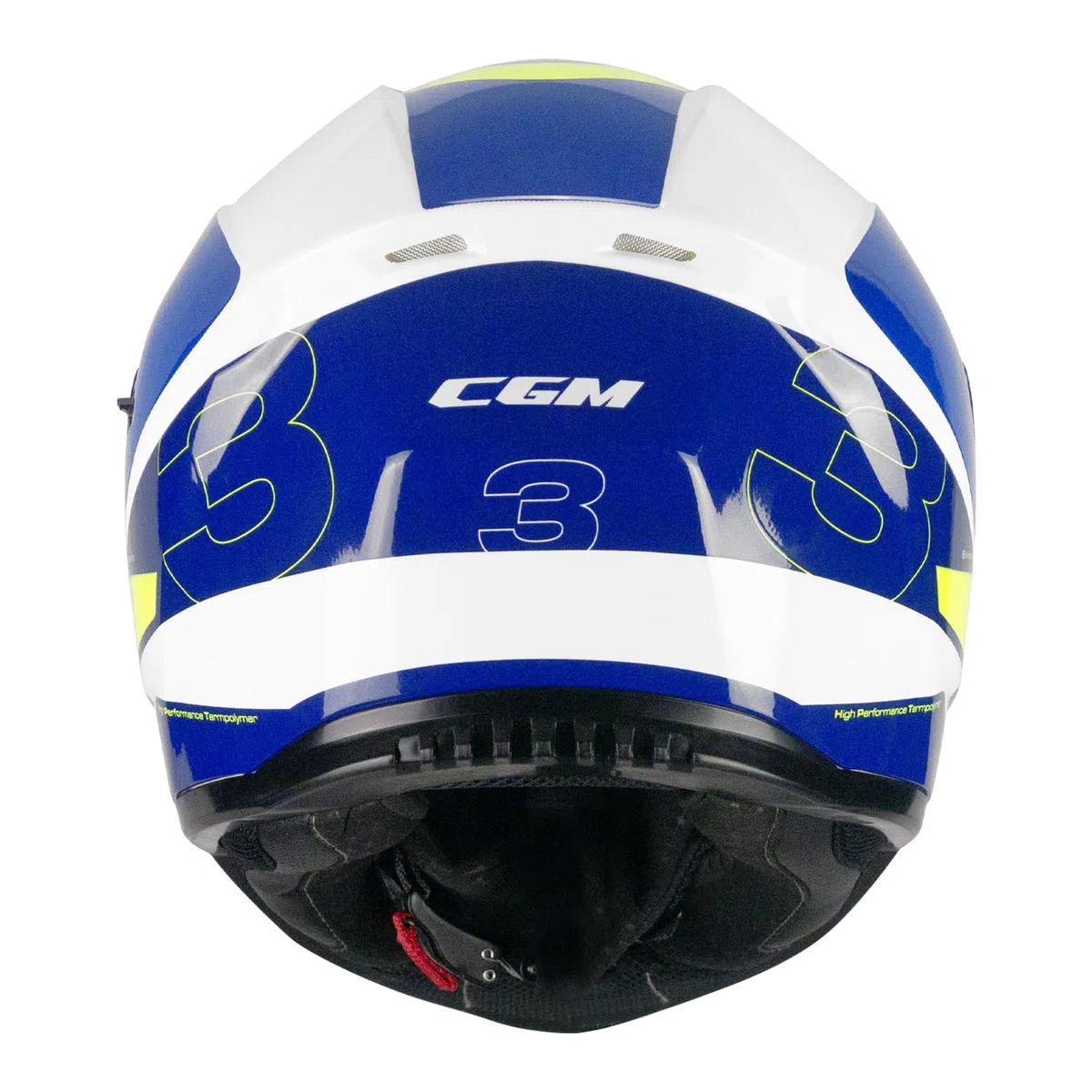 CGM Casco integrale,333G ONYX SPORT Blu Giallo fluo, L