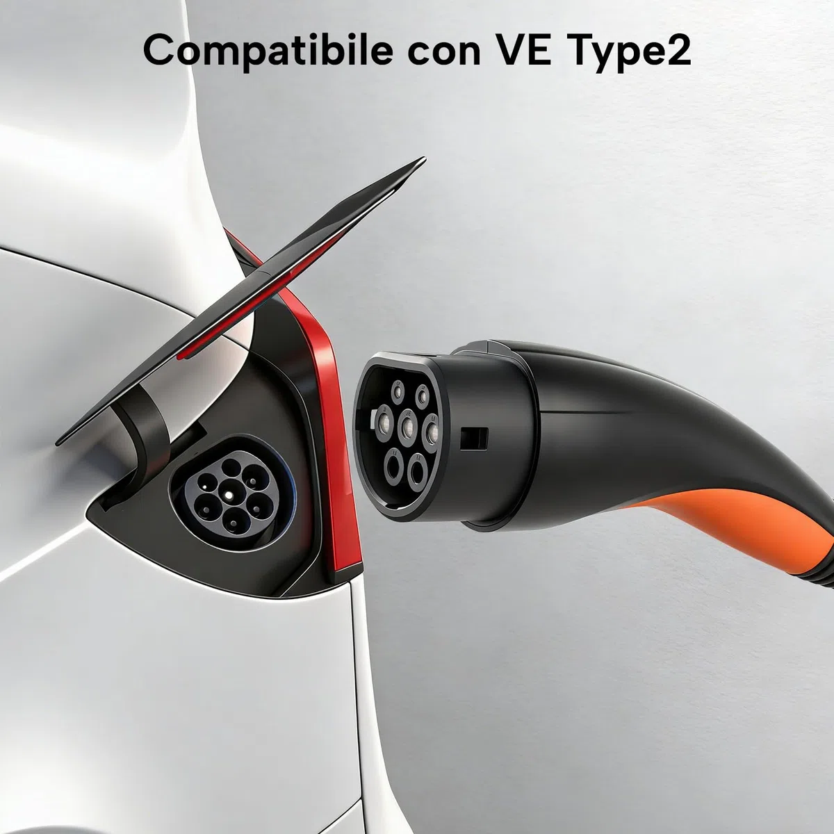 Cavo Prolunga per Veicoli Elettrici Tipo 2, 7kW/32A/Monofase/7m | per Veicoli Elettrici IEC 62196, Borsa per il Trasporto, impermeabile IP54