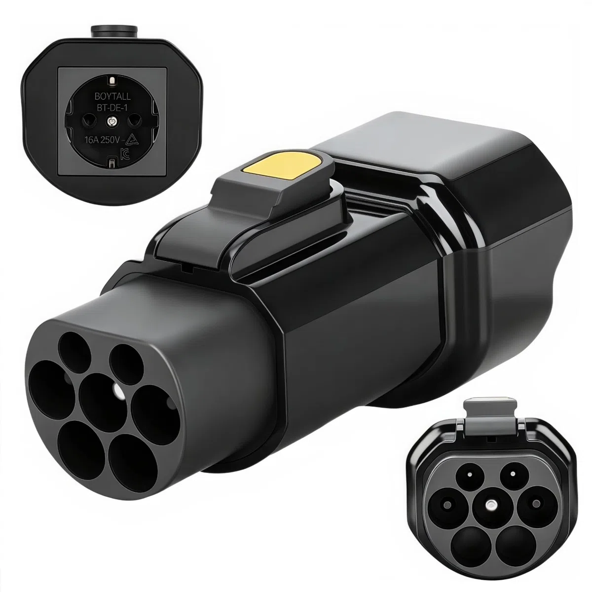 Azyvum Adattatore da tipo 2 a Schuko per colonna di carica, tip2, scaricatore, 220 V, 16 A, 3,5 kW, adattatore Schuko per scooter, sedie a rotelle elettriche, biciclette elettriche EV