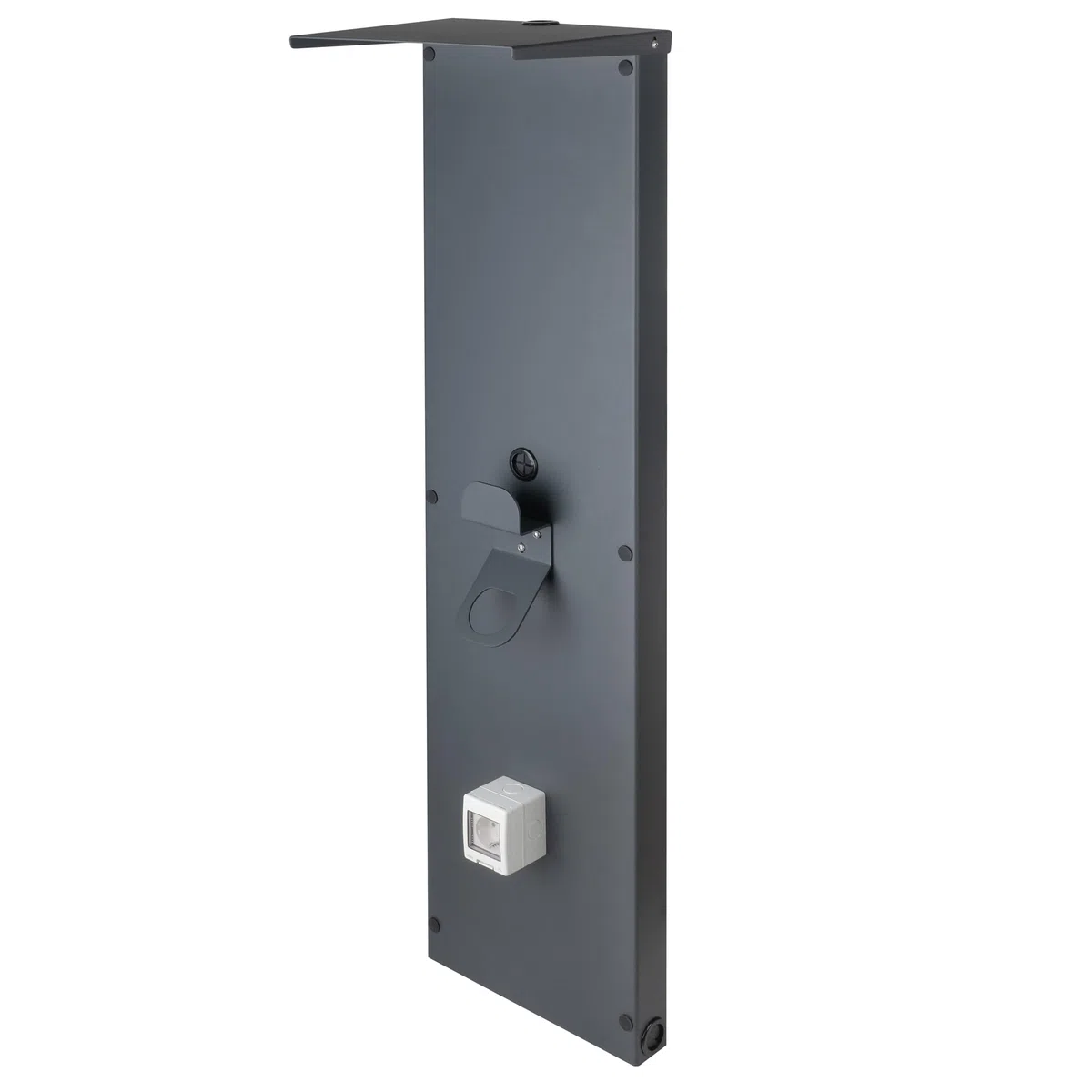 Colonna Universale Wallbox in Alluminio per Installazione Stabile della Stazione di Ricarica e Postazione di Ricarica Organizzata per Veicoli Elettrici Piastra per Facciata per Wallbox