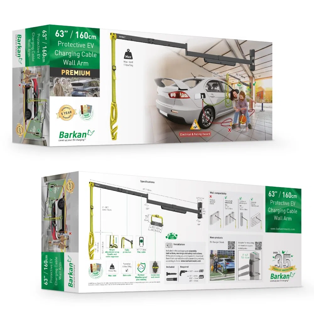 Barkan Ladekabel Wandhalterung arm (EV160WM2)