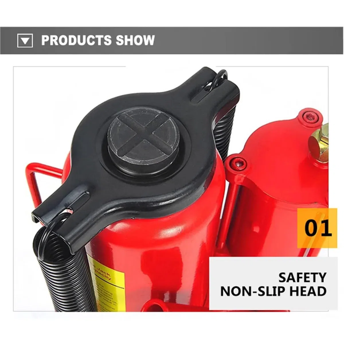 Cric per Auto, Manuale + Pneumatico 20T Auto Idraulico Verticale Pneumatico Jack Riparazione/Cambio Pneumatici Booster Idraulico Strumenti di Riparazione Auto per auto/SUV/berline
