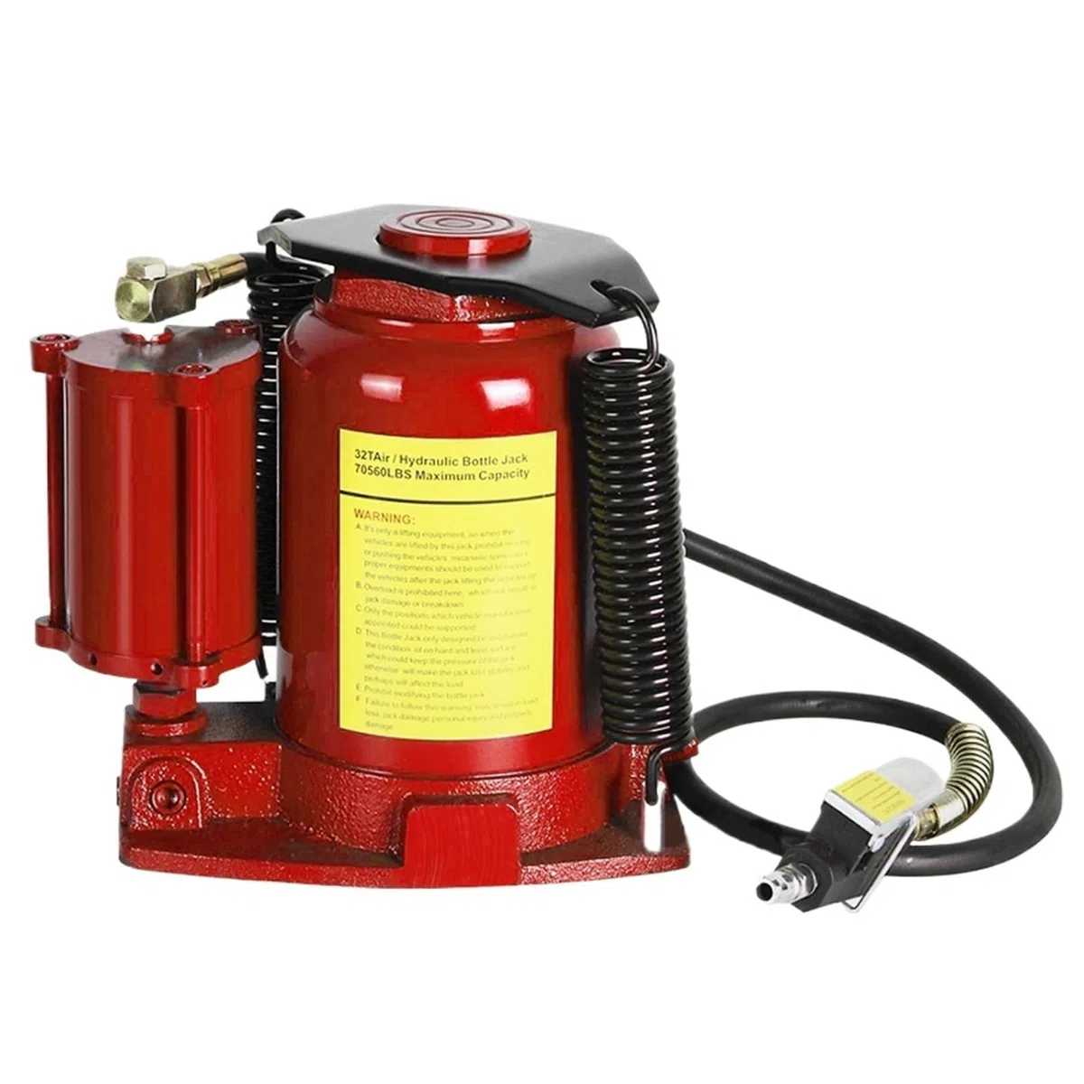 Cric per Auto, Manuale + Pneumatico 20T Auto Idraulico Verticale Pneumatico Jack Riparazione/Cambio Pneumatici Booster Idraulico Strumenti di Riparazione Auto per auto/SUV/berline